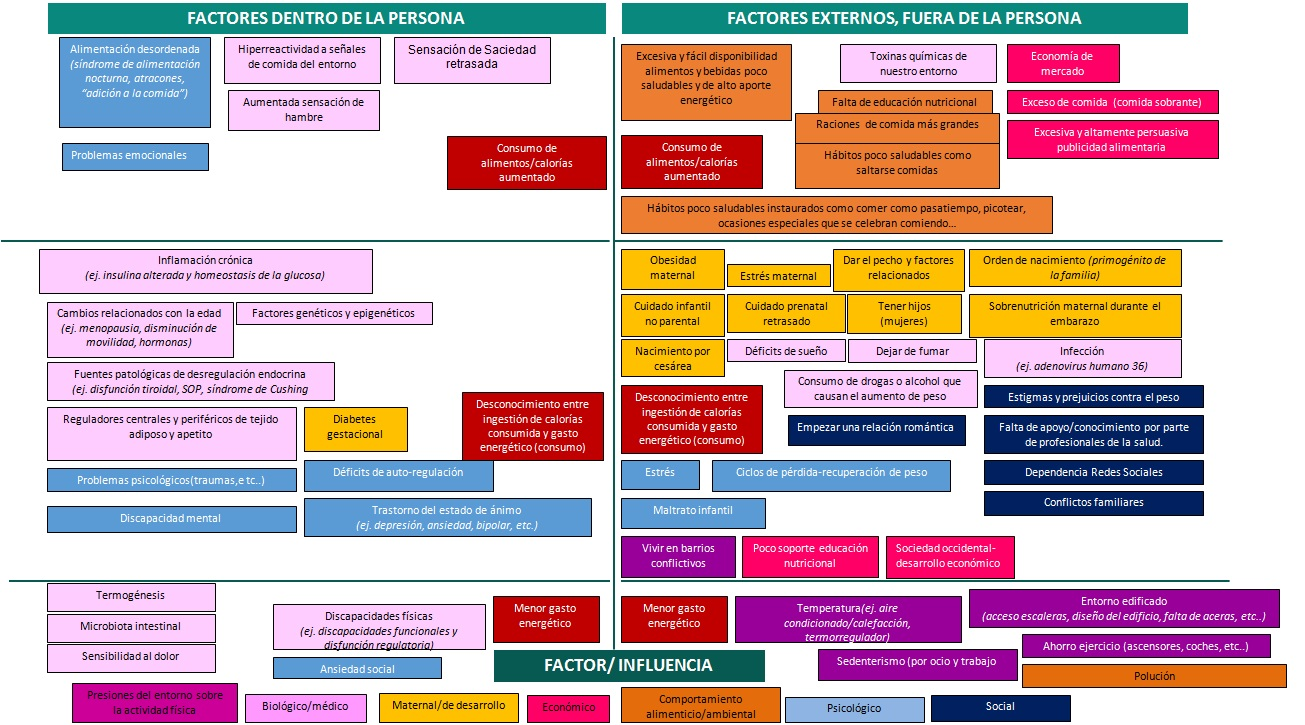 factores que predisponen a la obesidad